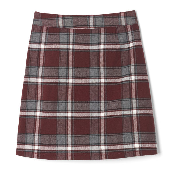 Girl French Toast Skort Burgundy Plaid Faith Uniforms