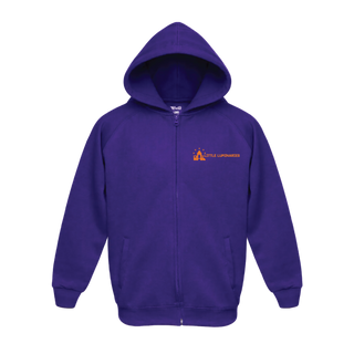 Little Luminaries Purple Zip-Up Sweater