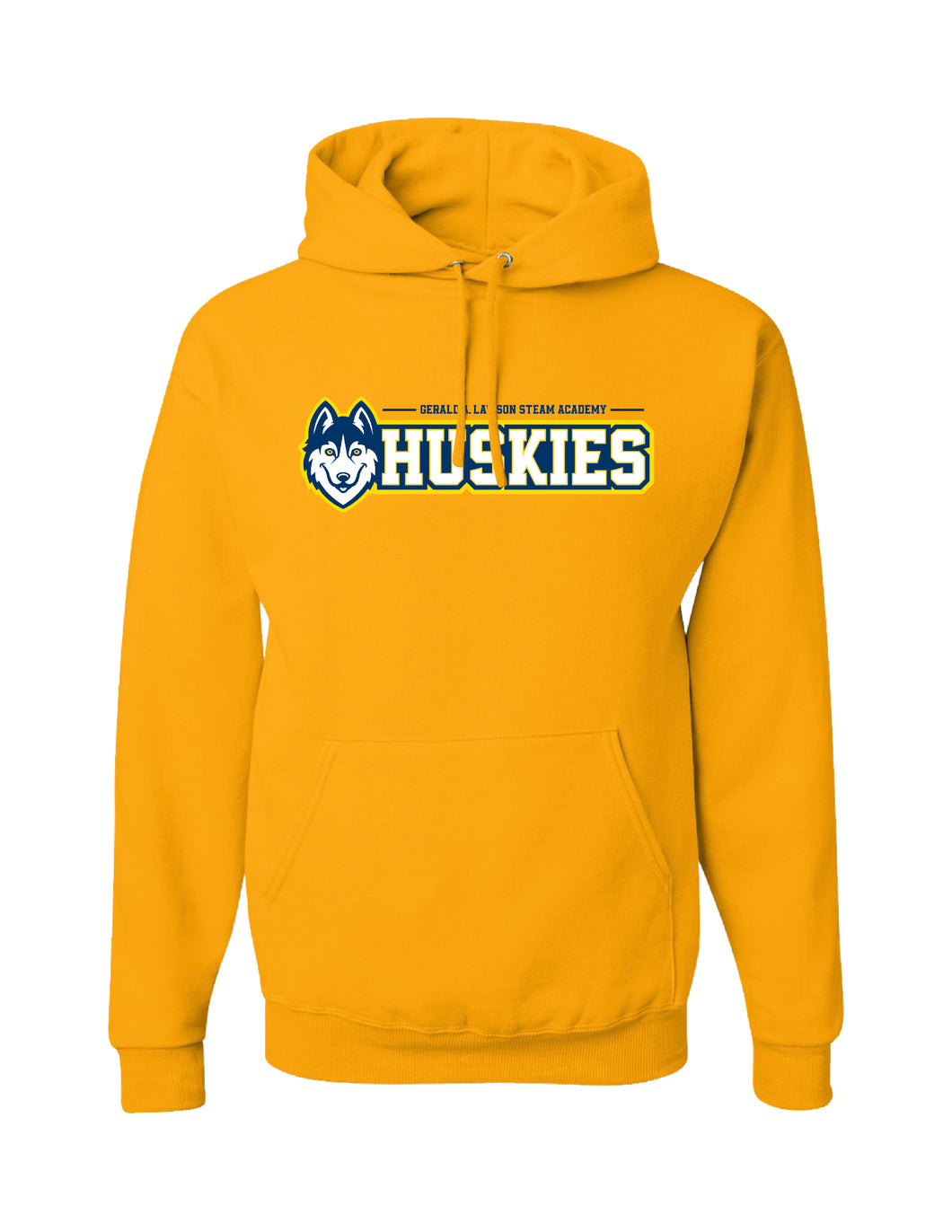 Gerald A. Lawson Steam Academy Huskies Hoodie | Gold