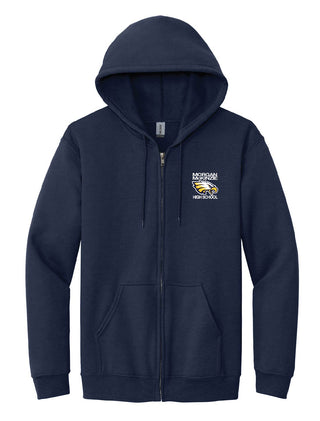Morgan McKinzie Navy Full Zip-Up Hoodie