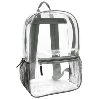 Clear Backpack w/ Side Pockets