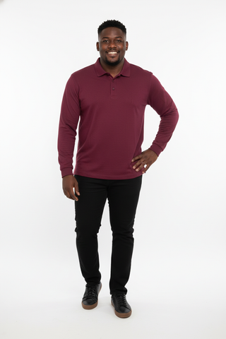 Faith Uniforms Long Sleeve Polo/ Adult
