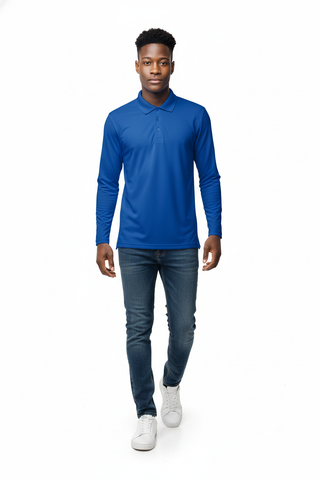 Faith Uniforms Long Sleeve Polo/ Adult