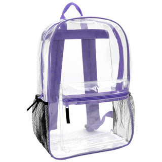 Clear Backpack w/ Side Pockets