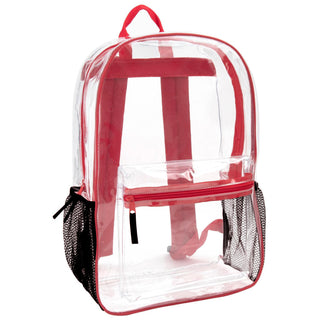 Clear Backpack w/ Side Pockets