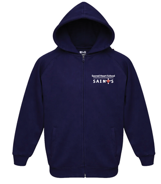 Sacred Heart Full Zip-Up Hoodie