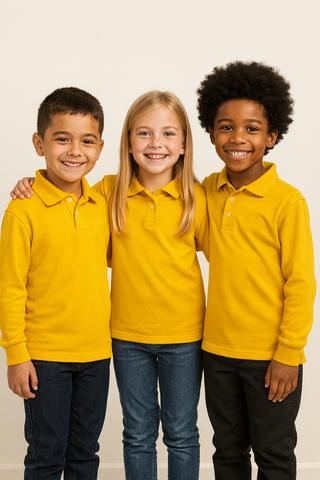 Faith Uniforms Youth Long Sleeve Polo