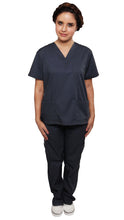 Load image into Gallery viewer, Women&#39;s Classic Basic Uniform Scrubs | Dress A Med . black

