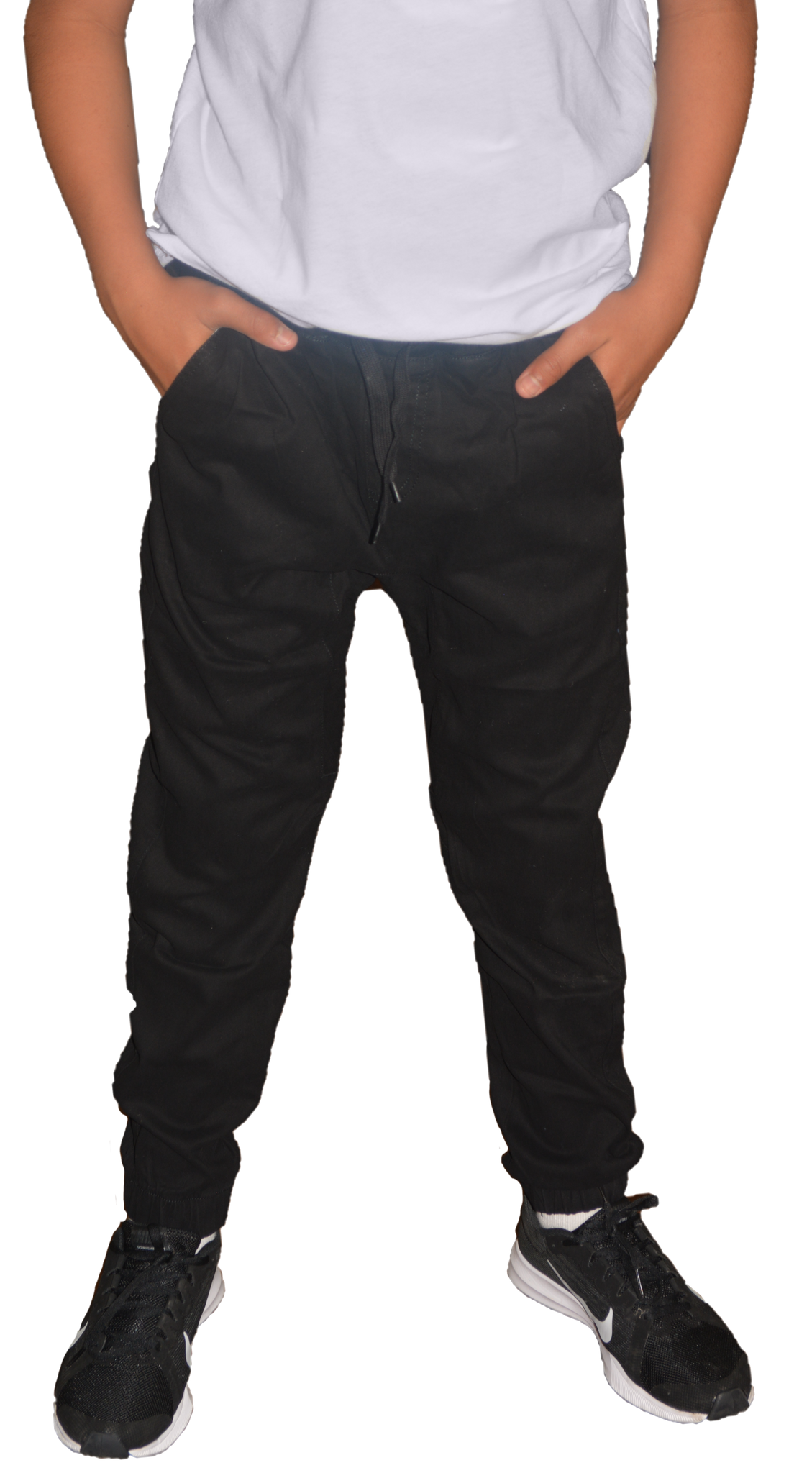 Boys black school joggers shop