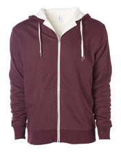 Load image into Gallery viewer, Independent Trading Sherpa-Lined Hooded Sweatshirt - red color
