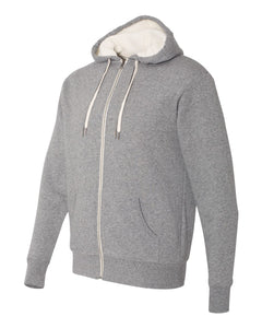 Independent Trading Sherpa-Lined Hooded Sweatshirt - gray color