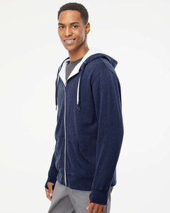 Independent Trading Sherpa-Lined Hooded Sweatshirt - by side