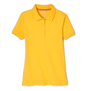 French Toast Girl Pique Polo - orange yellow