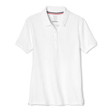 Load image into Gallery viewer, French Toast Girl Pique Polo - white
