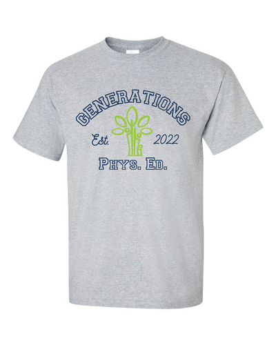 KIPP Generations P.E Shirt - gray