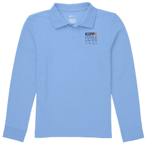 KIPP Pueblo Unido Long Sleeve Polo | Light Blue