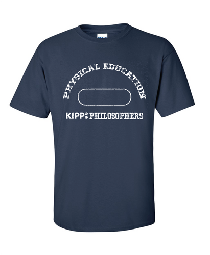 KIPP Philosophers P.E Shirt - dark blue