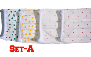 Adult Printed-Pleated Reusable Face Mask