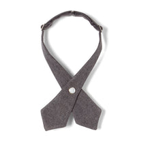 Load image into Gallery viewer, Girl Adjustable Cross Tie - gray 
