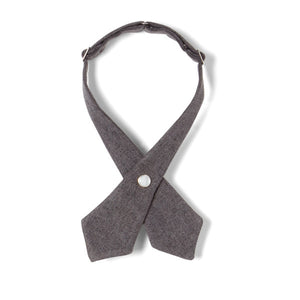 Girl Adjustable Cross Tie - gray 