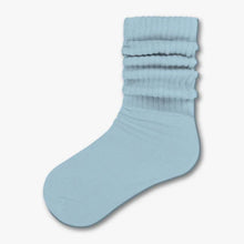 Load image into Gallery viewer, Piccolo Hosiery Girl Slouch Socks white blue
