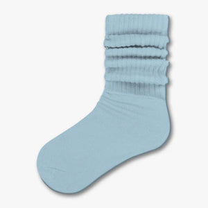 Piccolo Hosiery Girl Slouch Socks white blue