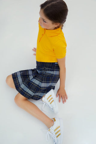 Girl French Toast Navy Plaid Skirt