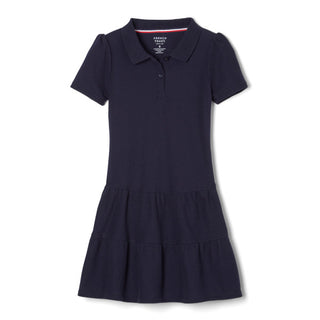 French Toast Ruffle Polo Dress